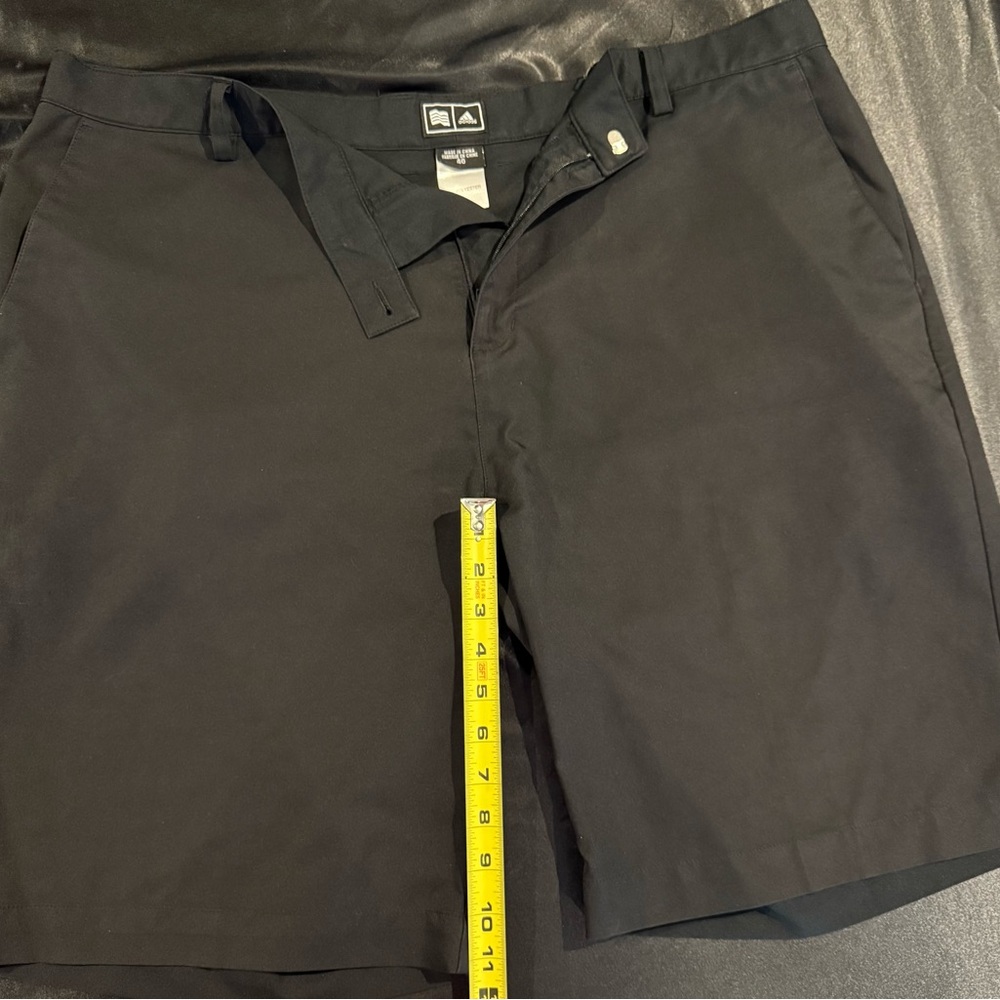 adidas Men's Classic Black Flat Front Shorts